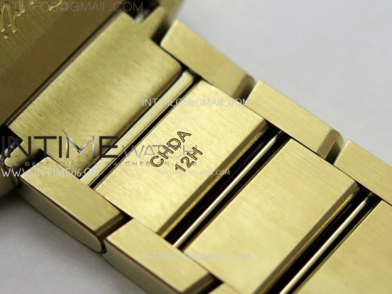 Tank Francaise Ladies 21.2mm YG 8848F 1:1 Best Edition Silver Dial on YG Bracelet Ronda Quartz